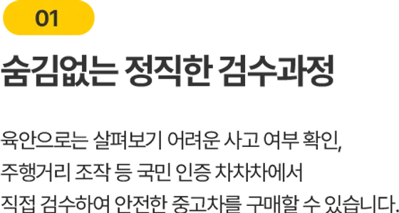 숨김없는 정직한 검수과정