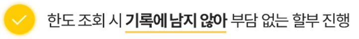 한도조회시 기록에 남지않아